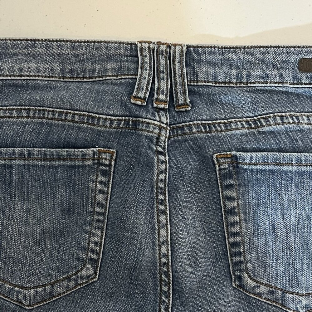 Kut From The Kloth Jeans Women's 8 Blue Catherine Boyfriend Straight Mid Rise - Picture 14 of 16